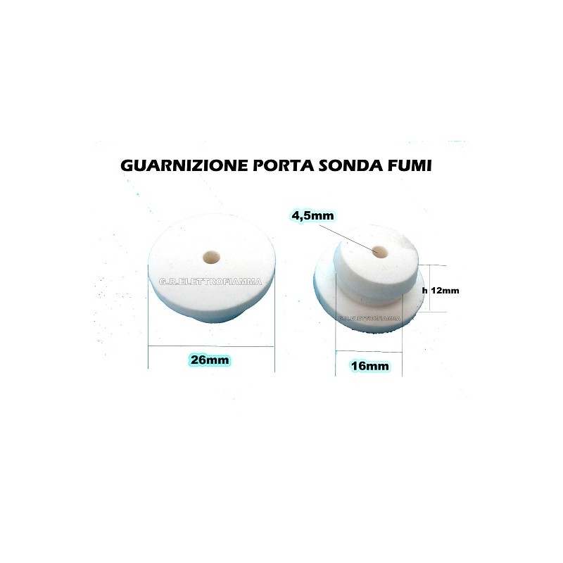 GOMMINO PORTA SONDA FUMI STUFA PELLET