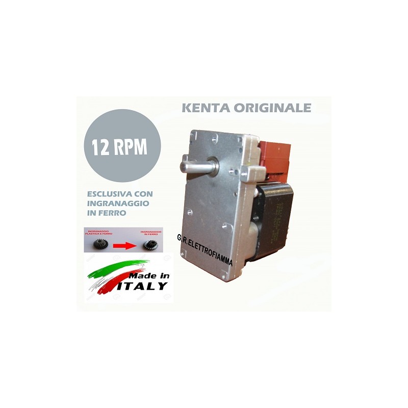 MOTORIDUTTORE PELLET X COCLEA CALDAIA MAIS NOCCIOLINO KENTA K9117304 k9117303 12 RPM ELIOS VULCANO