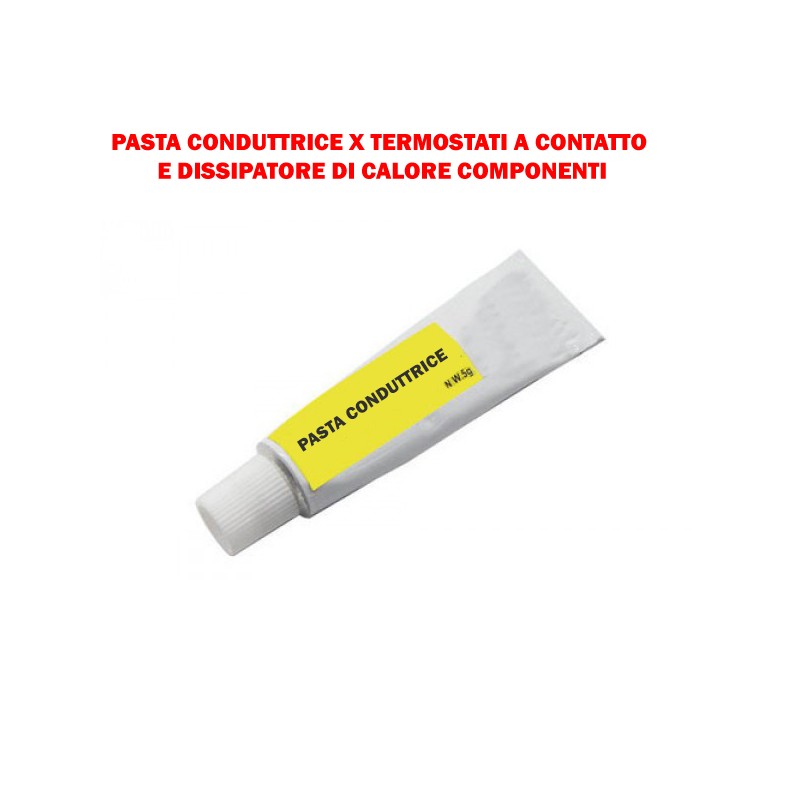 PASTA CONDUTTRICE PER TERMOSTATI A CONTATTO E DISSIPATORE CALORE SEMICONDUTTORI