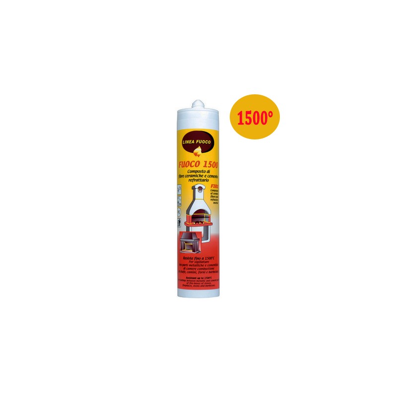 SILICONE REFRATTARIO FORNO STUFA CAMINO 1500°C