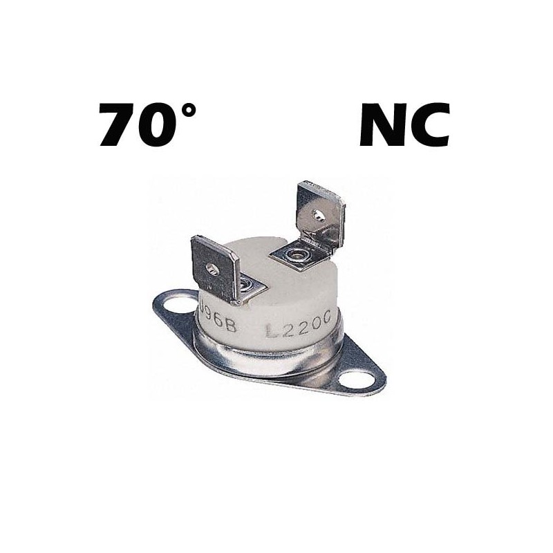 TERMOSTATO PASTIGLIA DI SICUREZZA 70C° NC per STUFA PELLET SICALOR