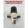 VALVOLA TERMOSTATICA MISCELATRICE ANTICONDENZA 3 VIE 30-65° CAMINO STUFA PELLET