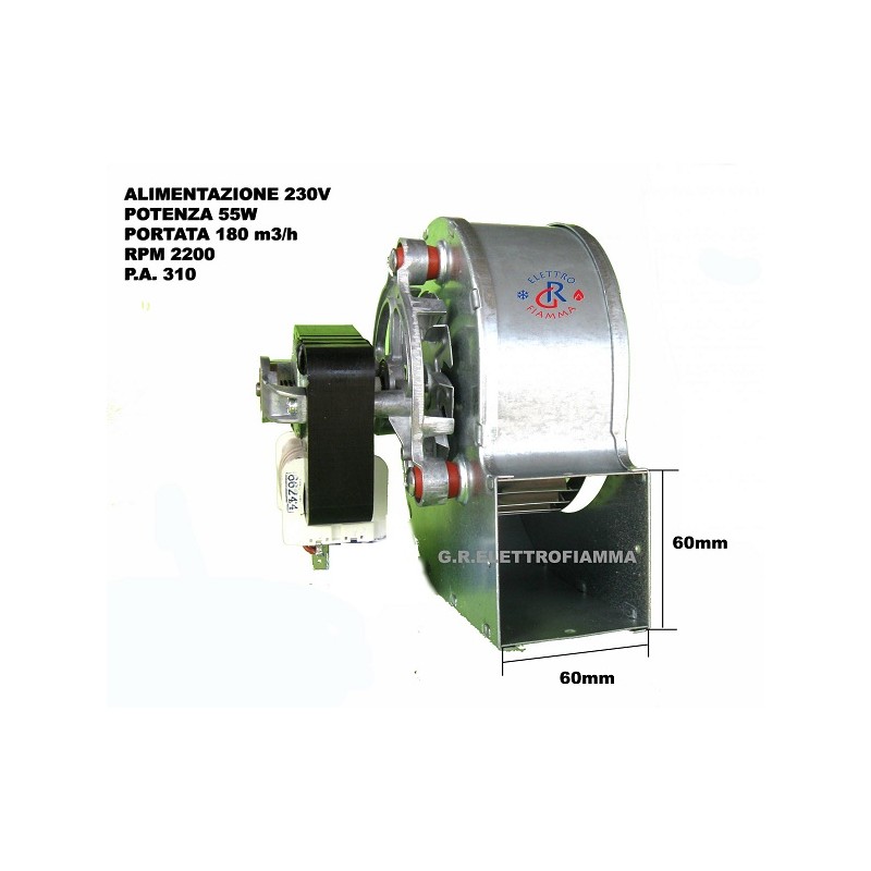 VENTILATORE FUMI CALDAIA GAS STUFA PELLET