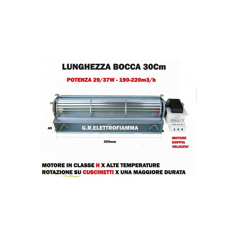 VENTOLA TANGENZIALE CAMINO DEVILLE DOPPIA VELOCITA L 300mm MONTEGRAPPA 1000 PLUS COD 113814