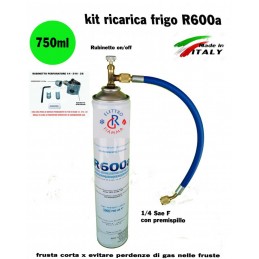 KIT RICARICA FAI DA TE FRIGORIFERO CONGELATORE  GAS R600A