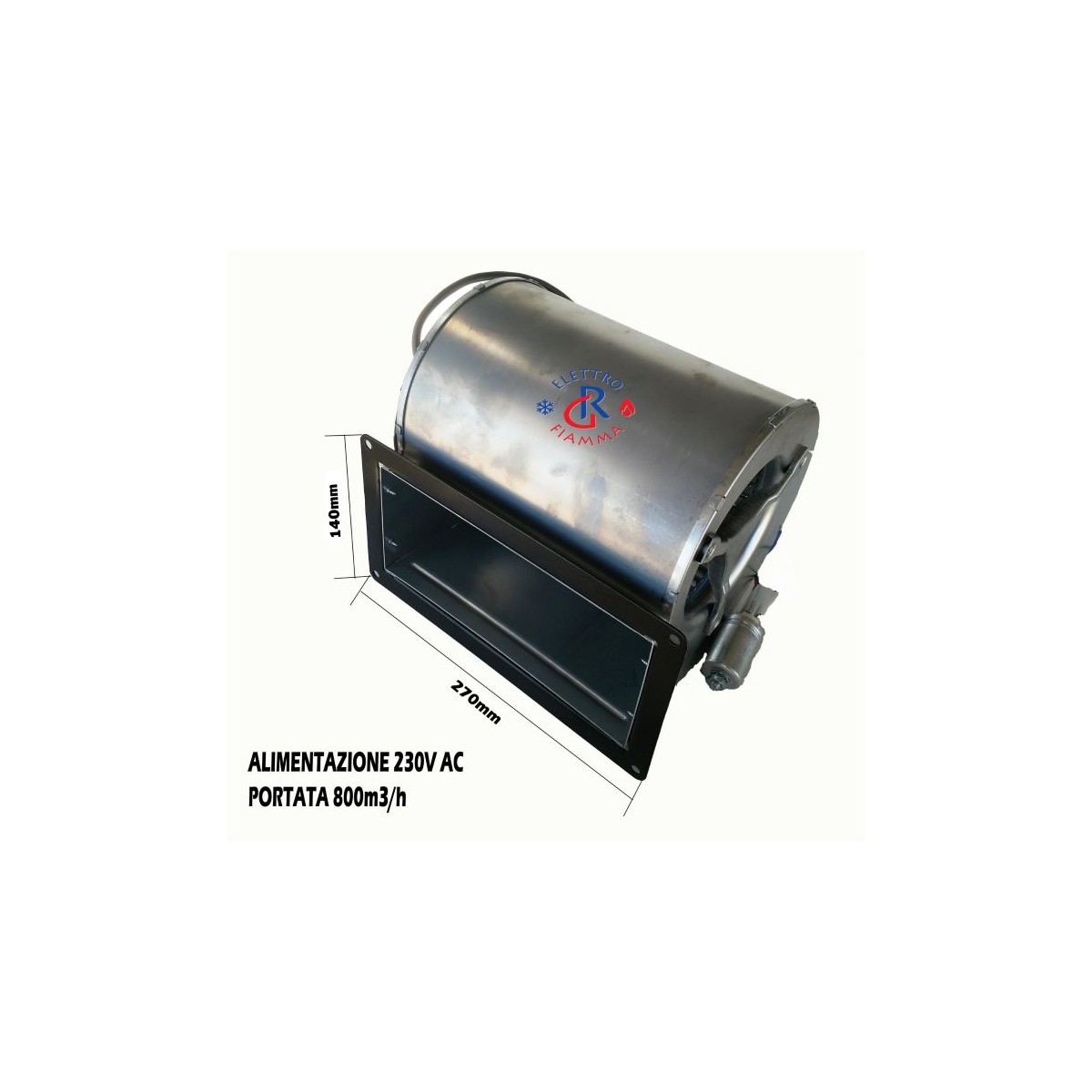 VENTOLA CENTRIFUGA STUFA CAMINO D4E146AU4668 ECOFIT 4GDS25 CON FLANCIA