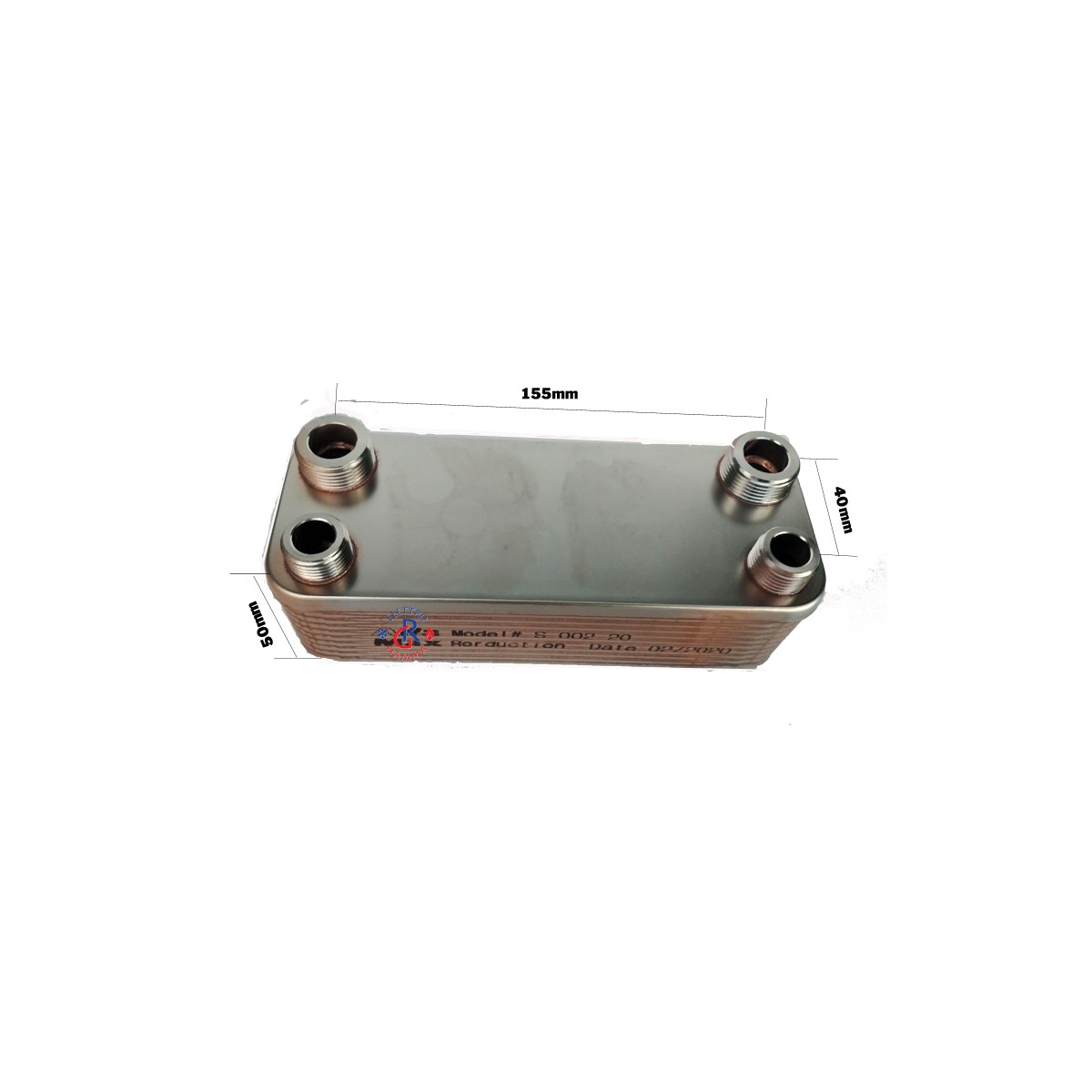 SCAMBIATORE CALORE SALDOBRASATO 20 PIASTRE 1/2X3/4M- 70X190
