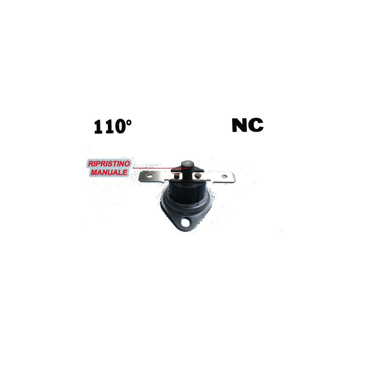 TERMOSTATO A PASTIGLIA DI SICUREZZA 110C° NC STUFA PELLET CALDAIA RIARMO MANUALE