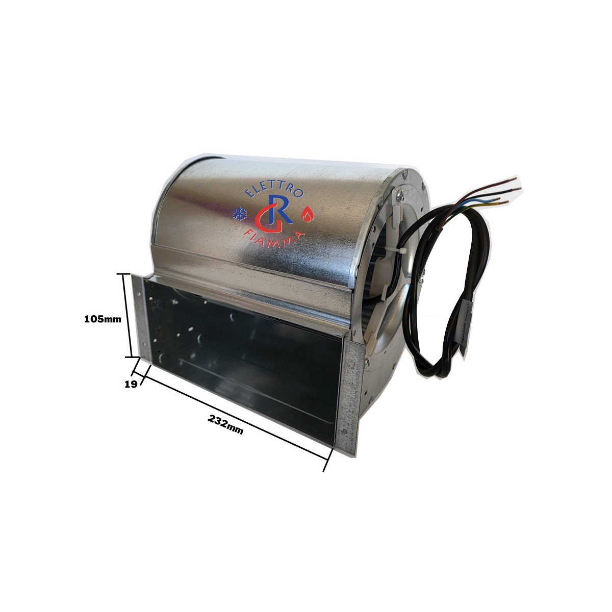 VENTILATORE CENTRIFUGO PER CAMINI STEFE D2E097-BK80E2 RICIRCOLO ARIA 230V242W 860m3hD2E146-AP47-02