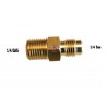 RACCORDO ARIA CONDIZIONAMENTO 1/4 M GAS X 1/4 M SAE