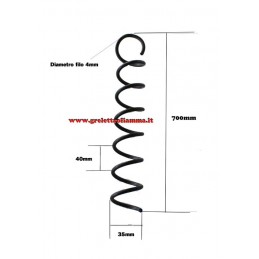 PZ 1 MOLLA STUFA CALDAIA PELLET RAVELLI D.35 L.70