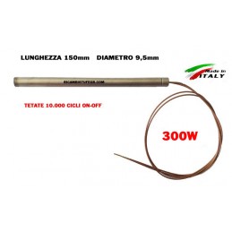 CANDELETTA STUFA PELLET 9.5X150 - 300W
