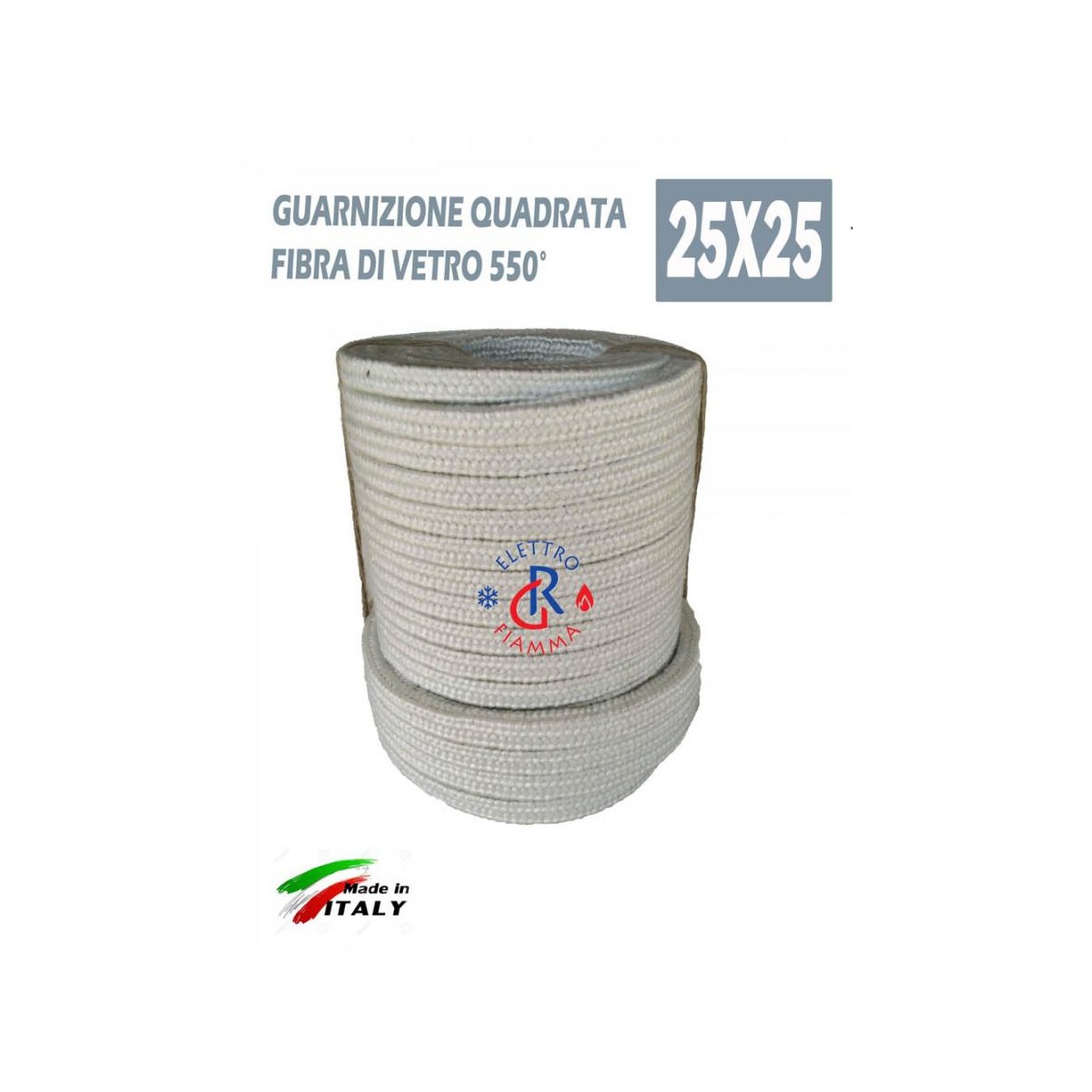 GUARNIZIONE QUADRATA 25X25mm SPORTELLO CALDAIA BIOMASSA CAMINO JOLLY-MEC UNICAL D\'ALESSANDRO CT PASQUALICCHIO FERROLI