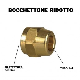 BOCCHETTONE RIDOTTO CONDIZIONATORE FRIGORIFERO 1/4 X 3/8 SAE