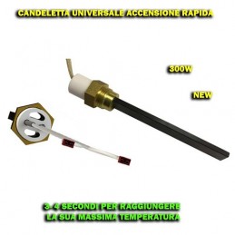 CANDELETTA STUFA PELLET AL  QUARZO R.3/8 300W KLOVER MORETTI