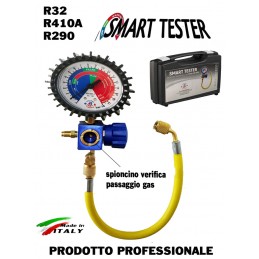 SMART TESTER GAS R410A R32 R290 TEST VERIFICA RICARICA CONDIZIONATORE