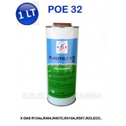 OLIO LUBRIFICANTE POE 32 1 Lt CLIMATIZZAZIONE REFRIGERAZIONE R410A R404 R134A