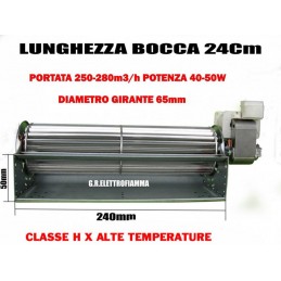 VENTOLA TANGENZIALE STUFA PELLET QLN65-2400 TRIAL THS24B5-014 KING AXEL DUERRE ADLER FOKO KRONE WOOD KLOVER ELLEDI MCZ