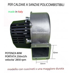 VENTOLA STUFA PELLET CALDAIA TRIAL CAA10C-013-015-020 EXTRAFLAME ELISIR CONFORT PLUS DAL ZOTTO