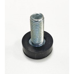 PIEDINO REGOLABILE IN GOMMA D30 X M10 X 40