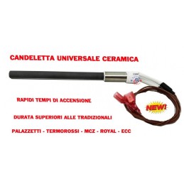 CANDELETTA CERAMICA UNIVERSALE  D12.5X155-  350W PALAZZETTI THERMOROSSI