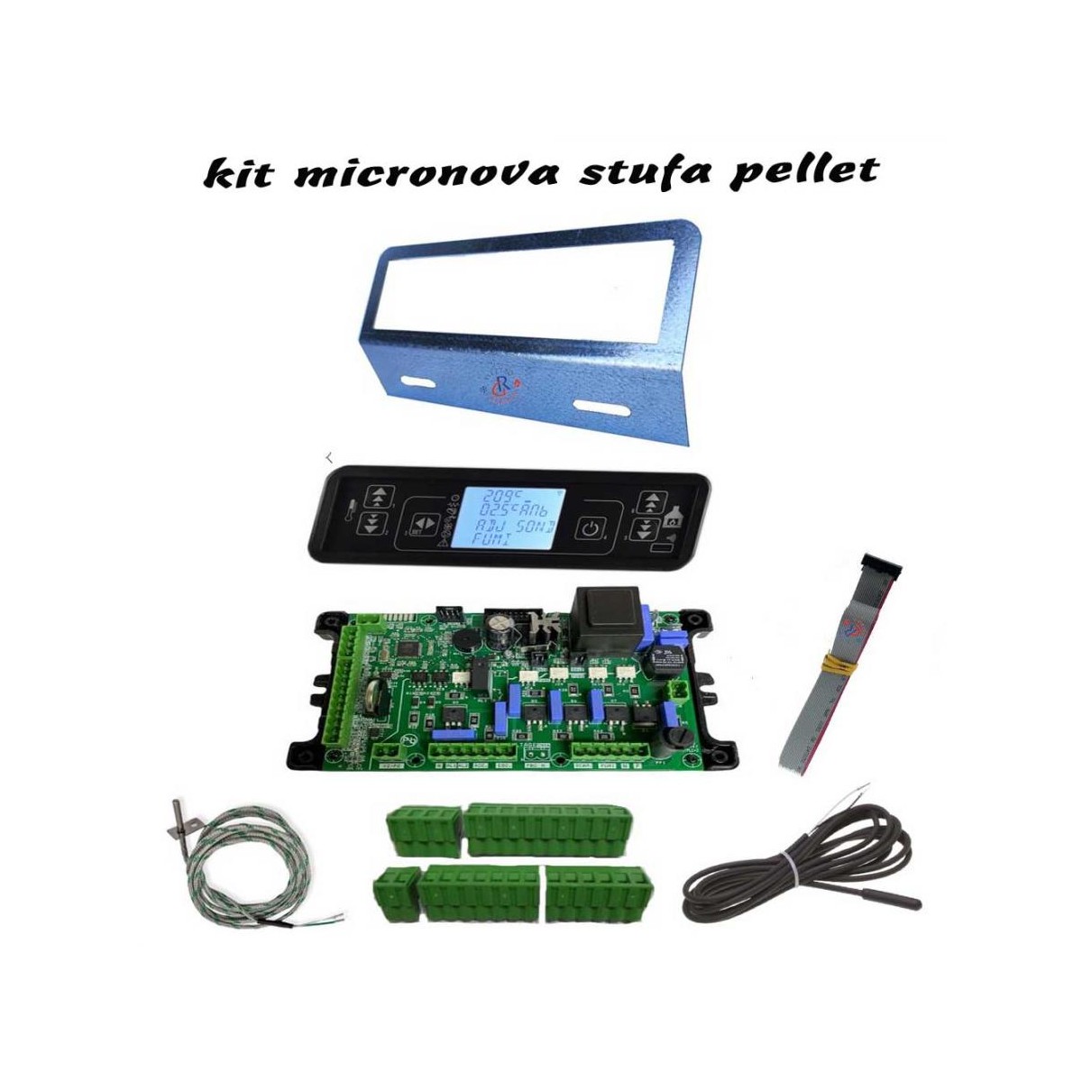 KIT MICRONOVA CENTRALINA UNIVERSALE STUFA PELLET ARIA