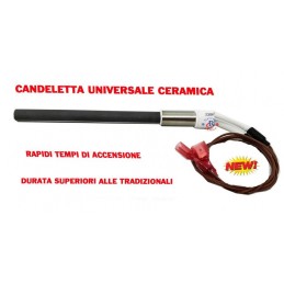 CANDELETTA CERAMICA UNIVERSALE  CALDAIA PELLET D12.5x170 380-400W