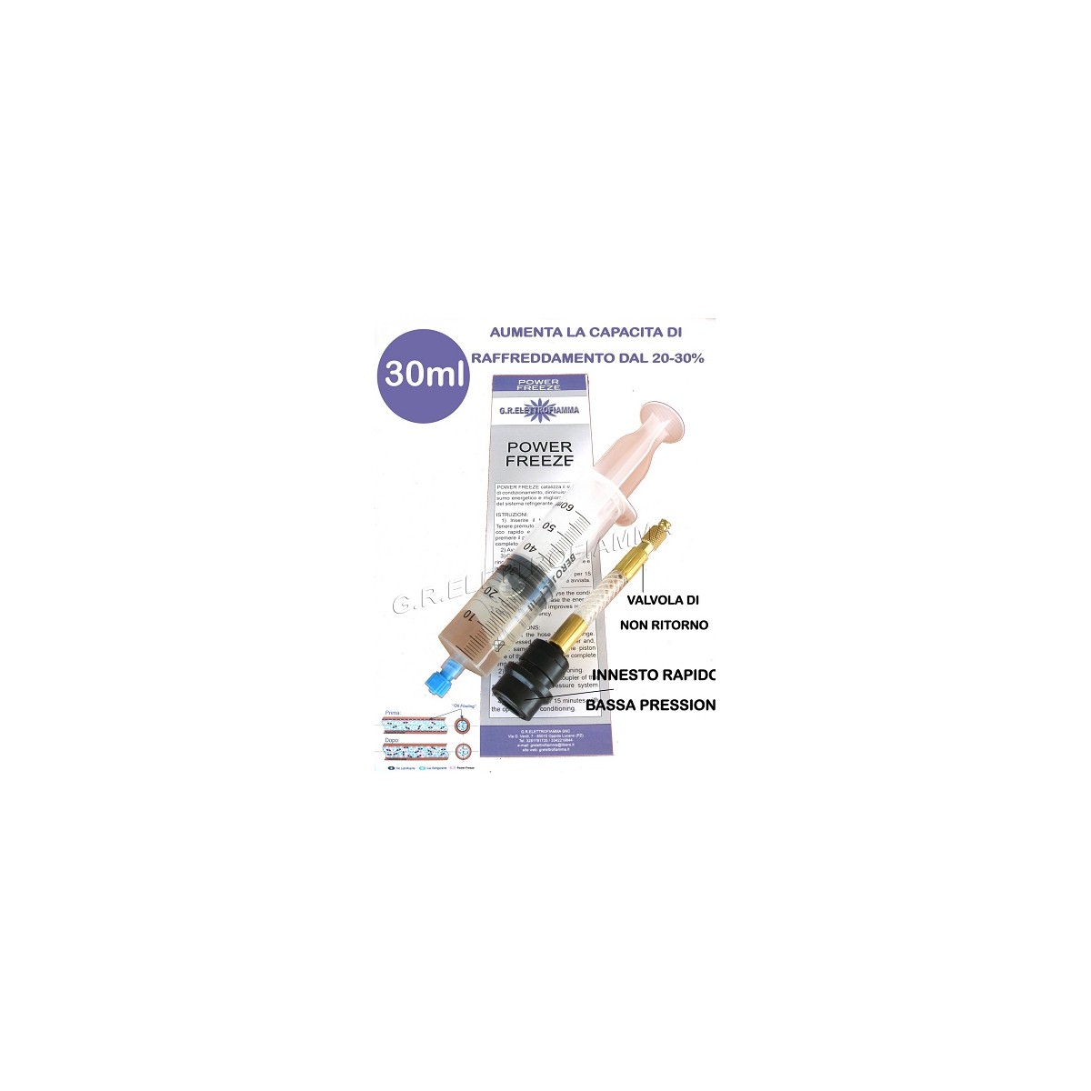 ADDITIVO POTENZIATORE CLIMATIZZATORE AUTO TRATTORE FURGONE